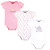 Hudson Baby Cotton Bodysuits 3-Pack, Wild Flower Garden