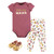 Hudson Baby Cotton Bodysuit, Pant and Shoe Set, Mama Autumn Floral