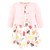 Hudson Baby Cotton Dress and Cardigan Set, Ice Cream And Popsicles