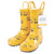 Hudson Baby Rain Boots, Yellow Construction