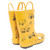 Hudson Baby Rain Boots, Yellow Construction
