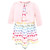 Hudson Baby Cotton Dress and Cardigan Set, Cascading Hearts