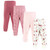 Hudson Baby Cotton Pants and Leggings, Mauve Floral Love