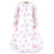 Hudson Baby Long-Sleeve Fleece Sleeping Bag, Basic Pink Floral