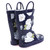Hudson Baby Rain Boots, White Peonies