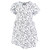 Hudson Baby Cotton Dresses, Black White Flowers