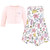 Hudson Baby Cotton Dress and Cardigan Set, Vintage Blossom