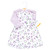 Hudson Baby Cotton Dress and Cardigan Set, Purple Butterfly Floral