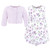 Hudson Baby Cotton Dress and Cardigan Set, Purple Butterfly Floral