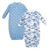 Hudson Baby Fleece Gowns, Cute Whales