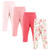 Hudson Baby Cotton Pants and Leggings, Coral Floral