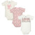 Hudson Baby Cotton Bodysuits 3-Pack, Leopard Bow