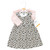 Hudson Baby Cotton Dress and Cardigan Set, Leopard Hearts