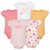 Hudson Baby Cotton Bodysuits 5-Pack, Cheerful Floral Mini