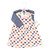 Hudson Baby Cotton Dress and Cardigan Set, Indigo Hearts