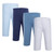 Hudson Baby Cotton Pants and Leggings, Lt Blue Navy