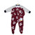 Hudson Baby Fleece Sleep and Play, Burgundy Floral