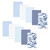 Hudson Baby Cotton Flannel Burp Cloths, Cute Whales 2