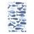 Hudson Baby Cotton Flannel Burp Cloths, Cute Whales 2