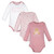 Hudson Baby Cotton Long-Sleeve Bodysuits 3-Pack, Sweetheart Teddy