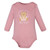 Hudson Baby Cotton Long-Sleeve Bodysuits 3-Pack, Sweetheart Teddy