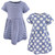 Hudson Baby Cotton Dresses, Blue Daisy 1