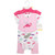 Hudson Baby Cotton Layette Set, Pink Sparklesaurus