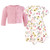 Hudson Baby Cotton Dress and Cardigan Set, Soft Painted Floral