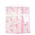 Hudson Baby Cotton Flannel Burp Cloths, Pink Daisies 2
