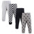 Hudson Baby Cotton Pants and Leggings, Black Gray Stars