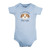 Hudson Baby Cotton Bodysuits 3-Pack, Rough Being Cute Dog