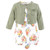 Hudson Baby Cotton Dress and Cardigan Set, Golden Bouquet