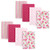 Hudson Baby Cotton Flannel Burp Cloths, Floral Stripes 8-Pack