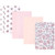Hudson Baby Cotton Flannel Burp Cloths, Pink Mint Floral 1