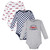 Hudson Baby Cotton Long-Sleeve Bodysuits 3-Pack, Race Car Crew