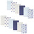Hudson Baby Cotton Flannel Burp Cloths Bundle, Born To Fly