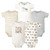 Hudson Baby Cotton Bodysuits 5-Pack, Happy Little One Safari