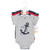 Hudson Baby Cotton Bodysuits 5-Pack, Nautical Anchor