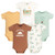 Hudson Baby Cotton Bodysuits 5-Pack, Desert Cactus