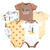 Hudson Baby Unisex Baby Cotton Bodysuits 5-Pack, Fun Desert