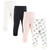 Hudson Baby Unisex Baby Cotton Pants and Leggings 4-Pack, Neutral Daisy