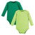 Hudson Baby Unisex Baby Cotton Long Sleeve Bodysuit 10pk, Solid Primary Long Sleeve