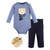 Hudson Baby Unisex Baby Cotton Bodysuit, Pant and Shoe Set, Scarf Bear