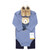 Hudson Baby Unisex Baby Cotton Bodysuit, Pant and Shoe Set, Scarf Bear