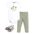 Hudson Baby Unisex Baby Cotton Bodysuit, Pant and Shoe Set, Sunflower Love