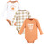 Hudson Baby Unisex Baby Cotton Long-Sleeve Bodysuits 3-Pack, Pumpkin Picking