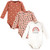 Hudson Baby Unisex Baby Cotton Long-Sleeve Bodysuits 3-Pack, Rainbow Leopard