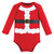 Hudson Baby Unisex Baby Cotton Long-Sleeve Bodysuits 3-Pack, Santa And Friends