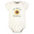 Hudson Baby Unisex Baby Cotton Bodysuits 3-Pack, Sunshine Sunflower