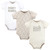 Hudson Baby Unisex Baby Cotton Bodysuits 3-Pack, Honey Bunny